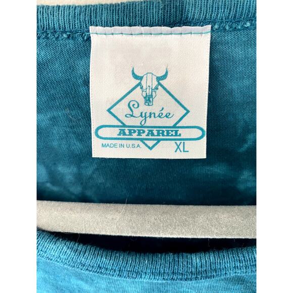 Vintage 90's Western/Tribal Graphic Tye Die T Shirt Womens Sz XL - Picture 2 of 12